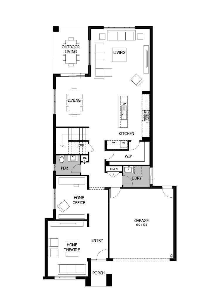 38 Ground Floor Floorplan (Additional ensuite)