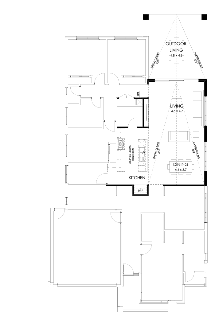 27  Floor Floorplan (Skillion raked ceiling - Flipped)