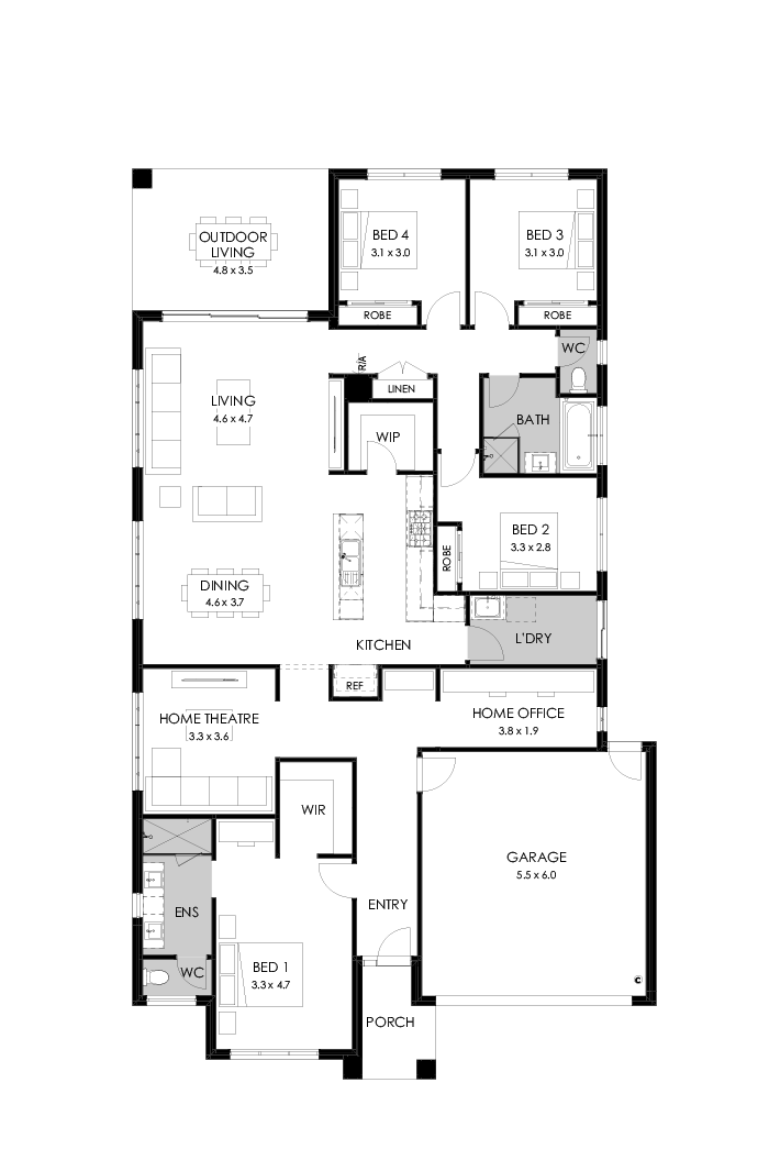 27  Floor Floorplan (Standard - Flipped)