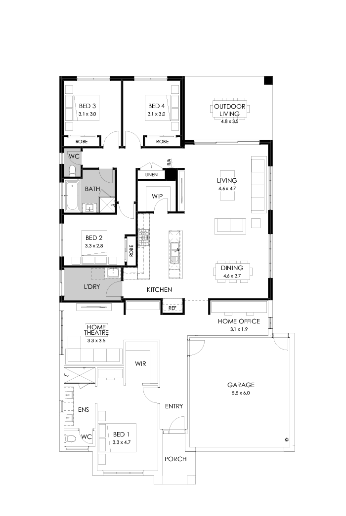 27  Floor Floorplan (Rear flip - Flipped)