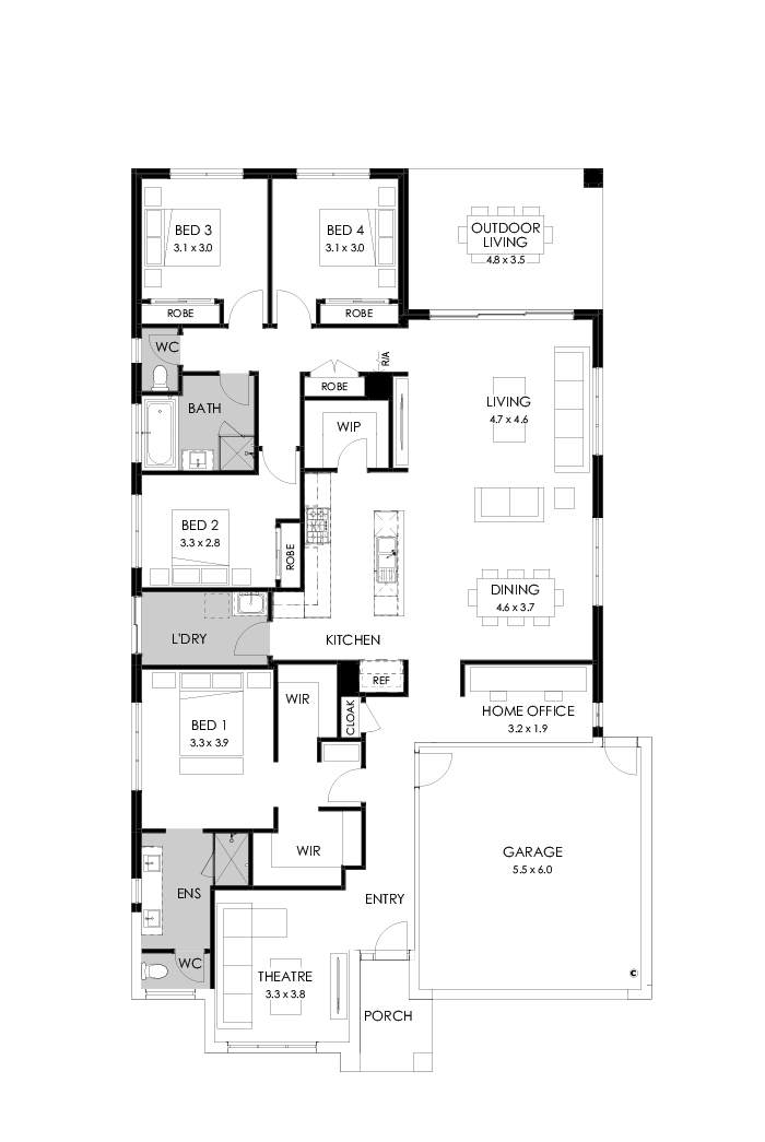 27  Floor Floorplan (Alternate theatre - Flipped)