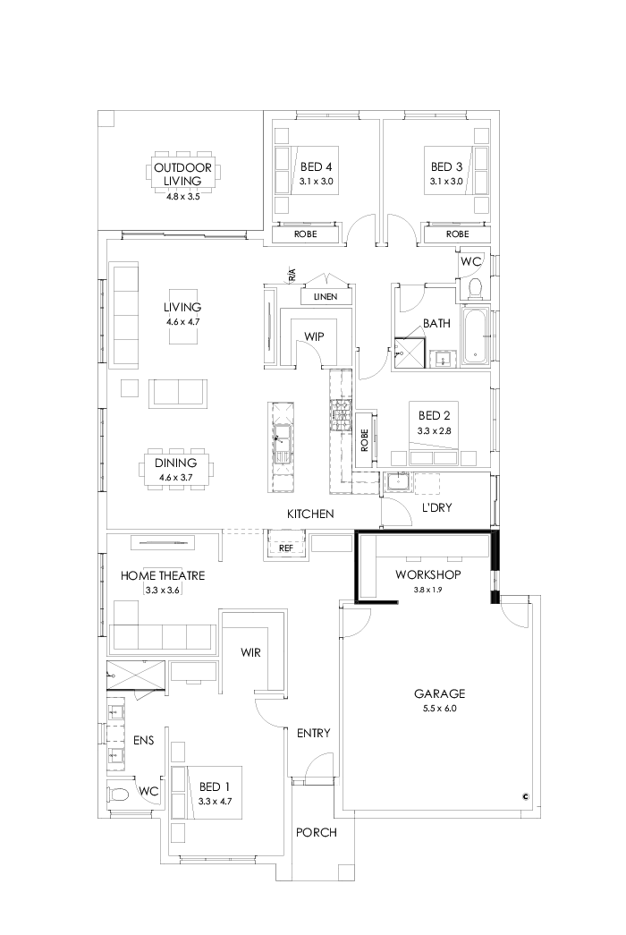 27  Floor Floorplan (Workshop - Flipped)