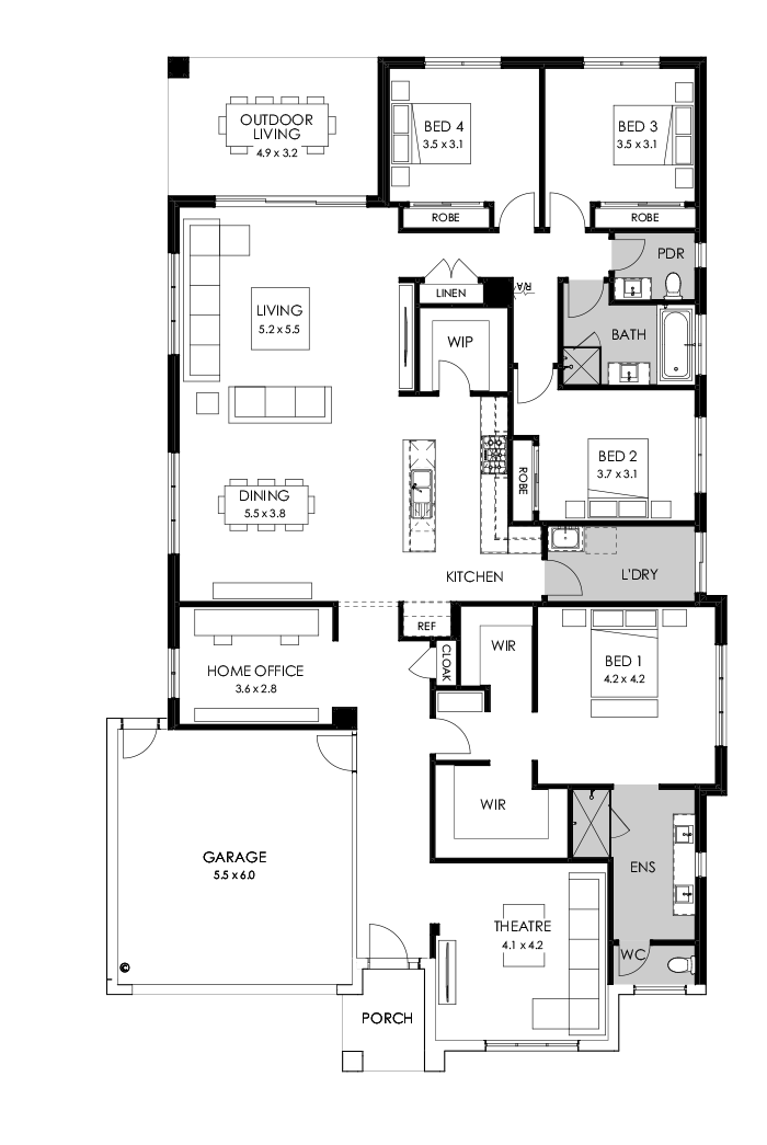 32  Floor Floorplan (Alternate theatre)