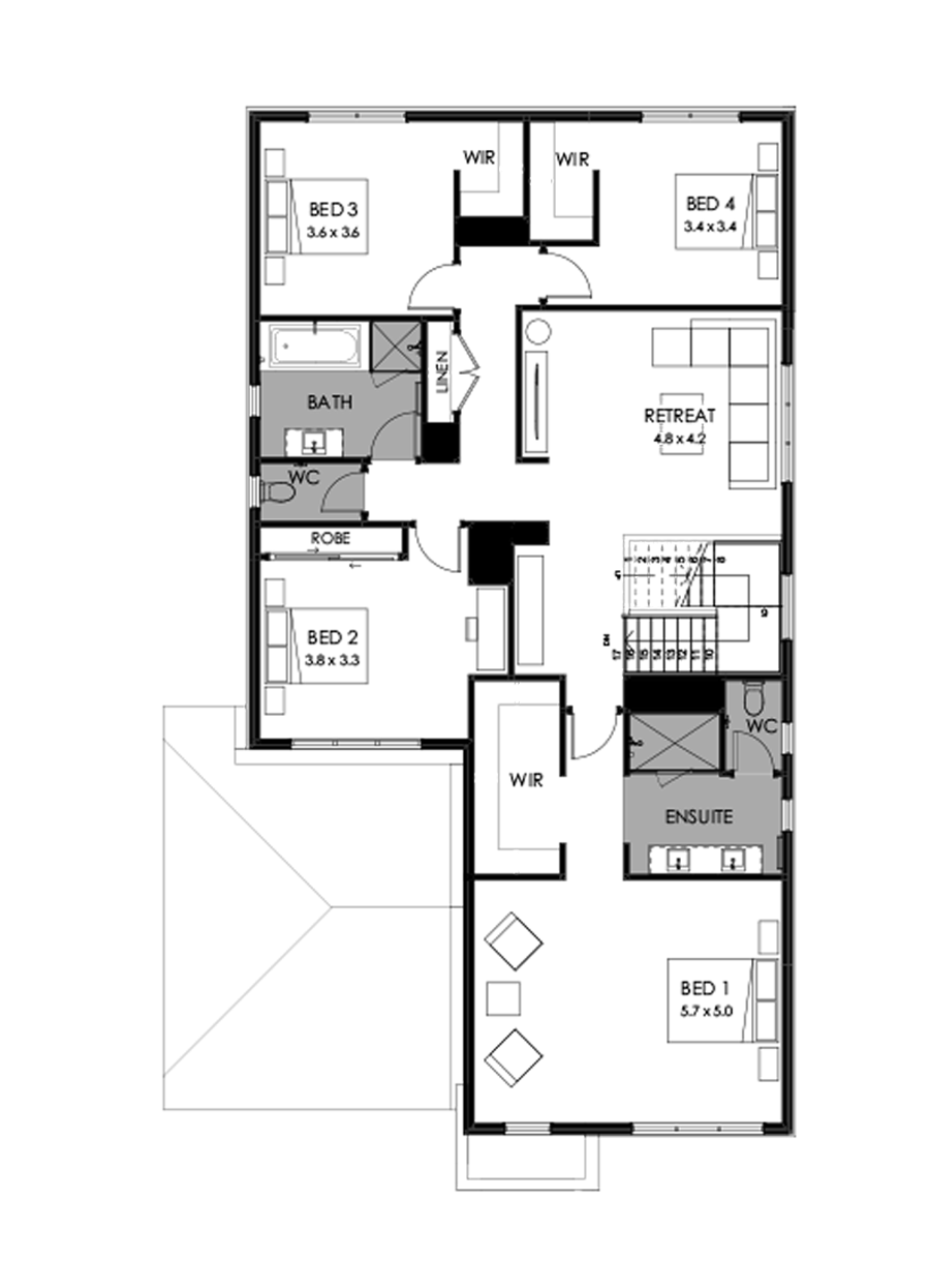 39 First Floor Floorplan (Alternate kitchen)