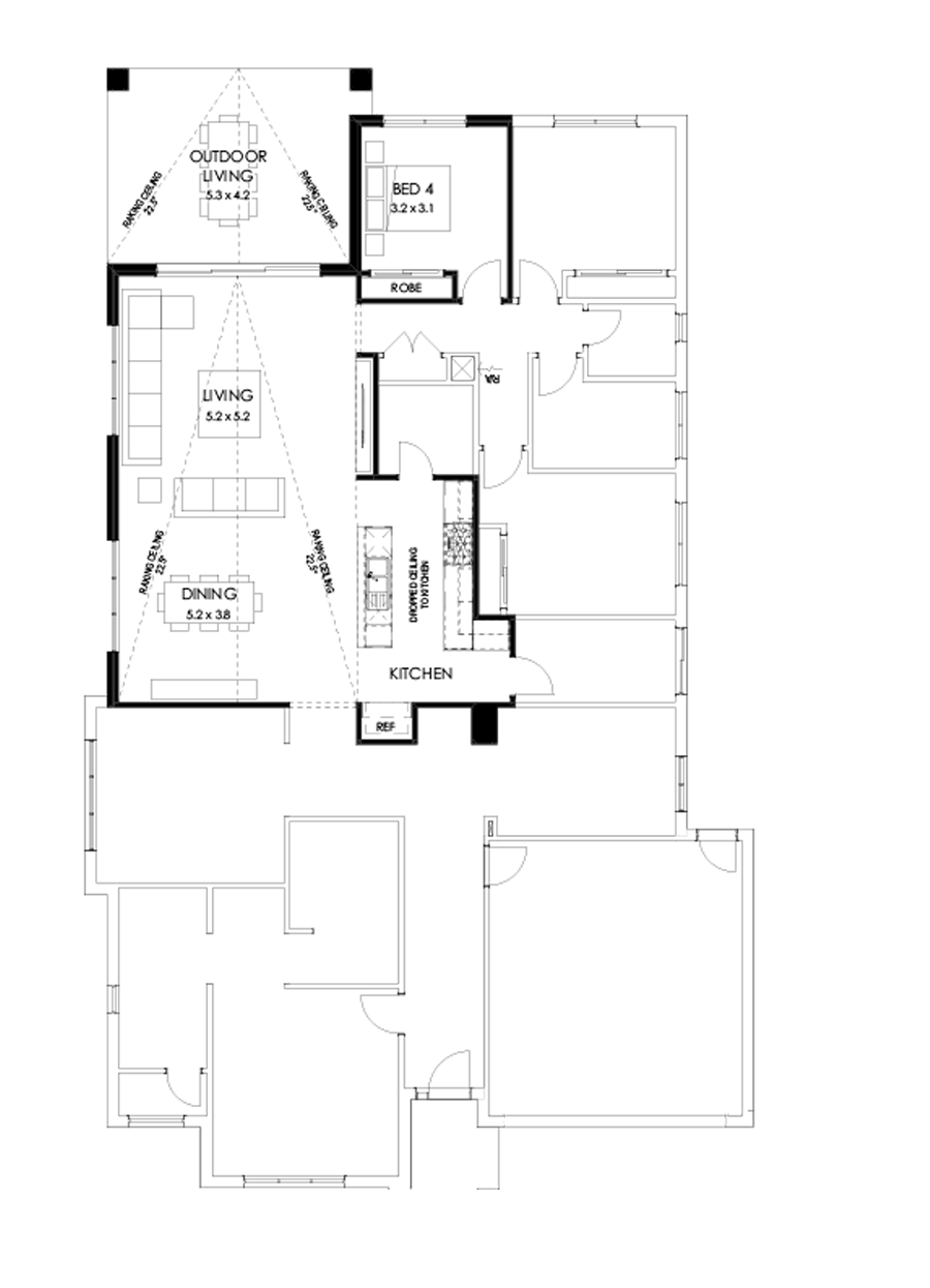 32  Floor Floorplan (Raked ceiling 10.5 deg)