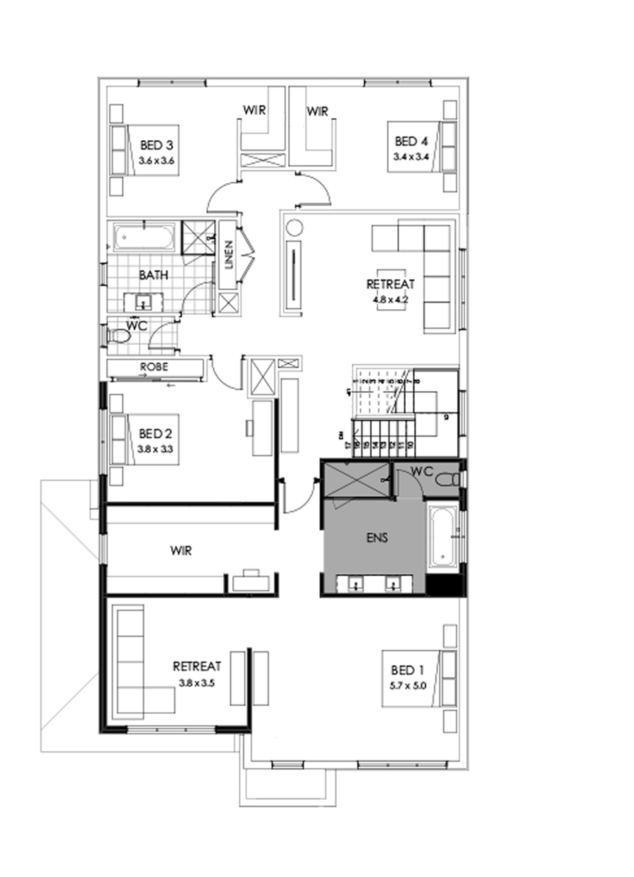 39 First Floor Floorplan (Build over garage)