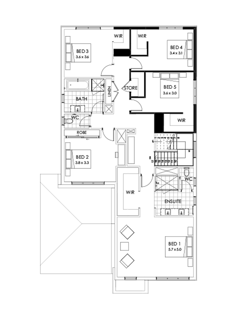39 First Floor Floorplan (5th Bedroom )