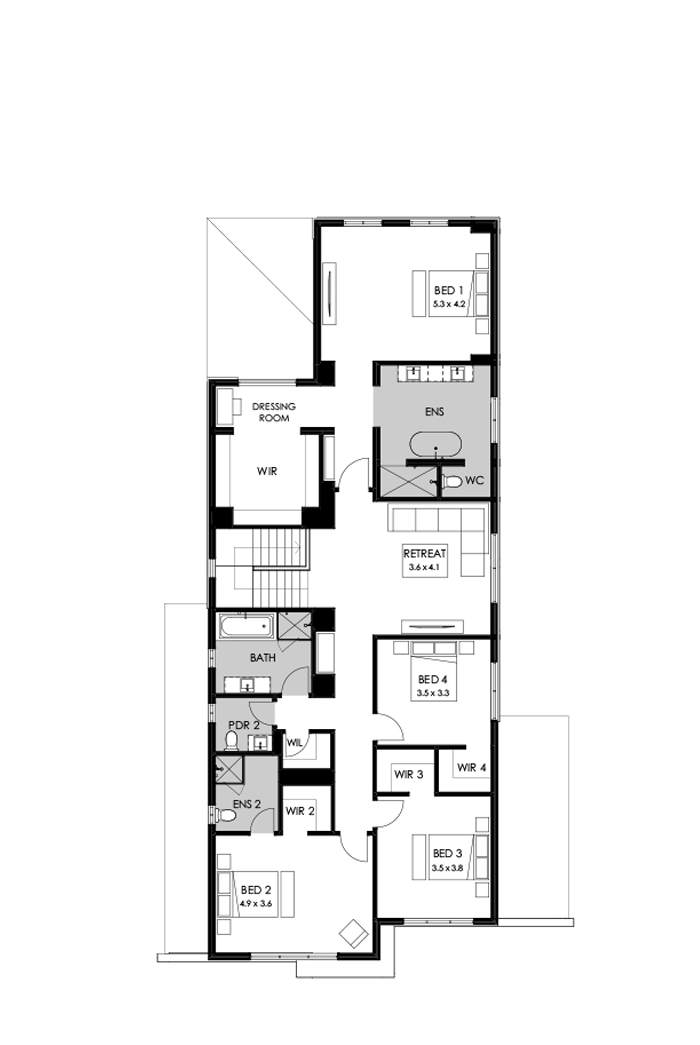 45 First Floor Floorplan (Standard)