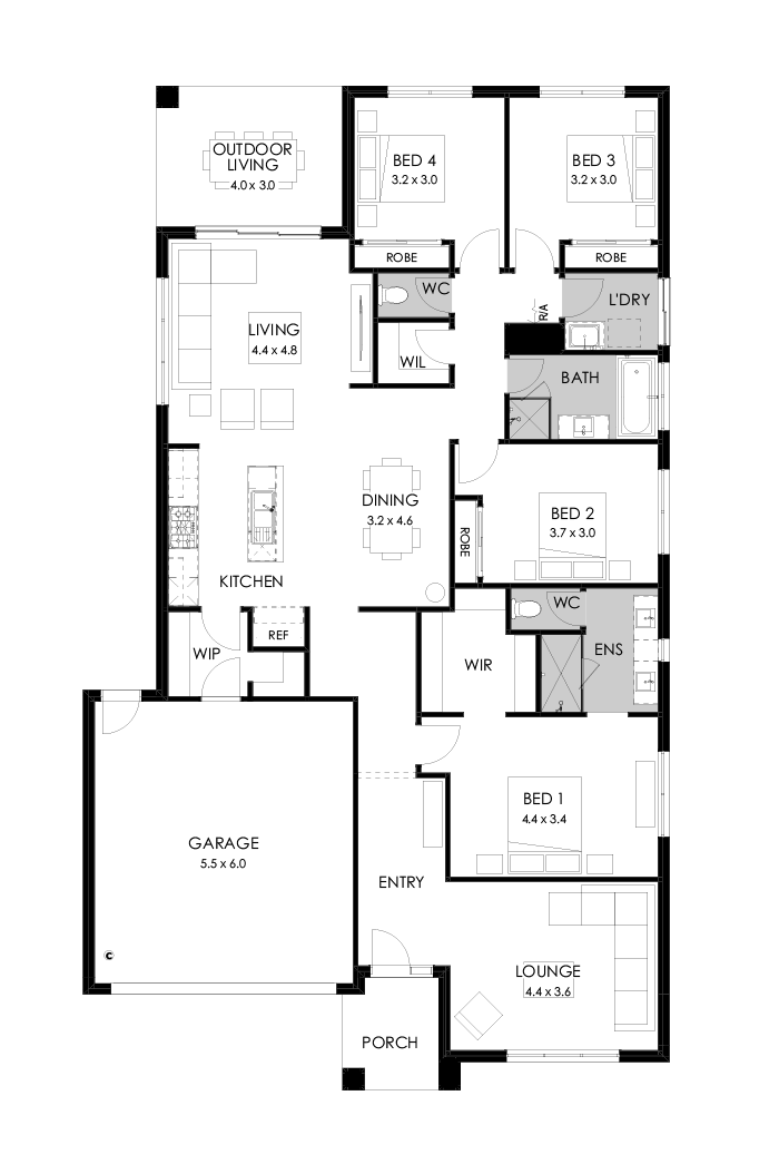25  Floor Floorplan (Standard)