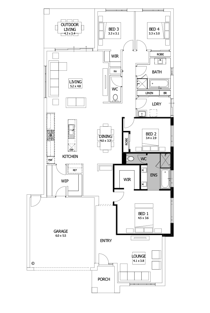 28  Floor Floorplan (Additional ensuite)