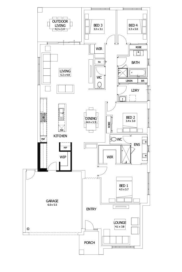 28  Floor Floorplan (Butler's pantry)
