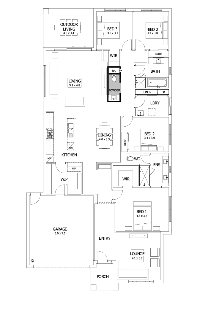 28  Floor Floorplan (Powder room)