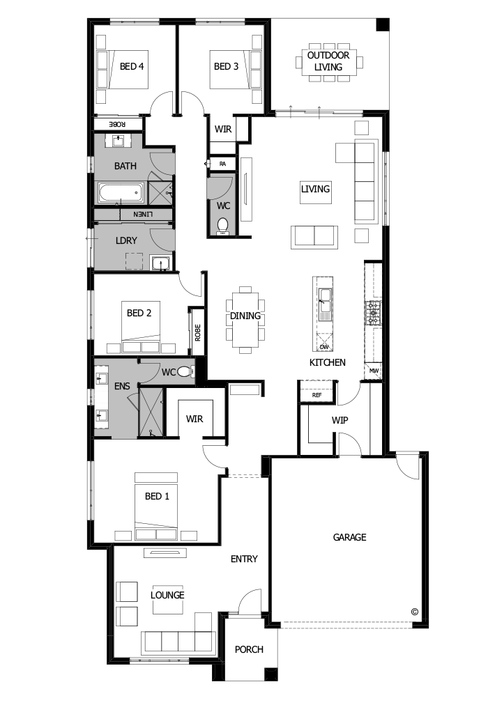 28  Floor Floorplan (Standard - Flipped)
