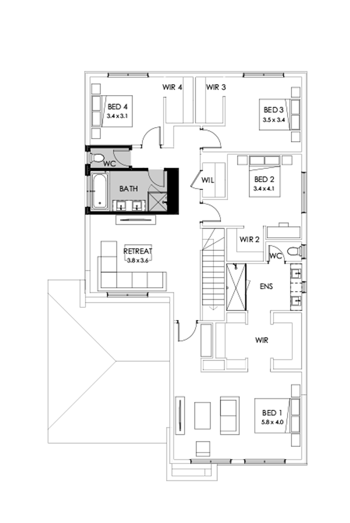 36 First Floor Floorplan (Bathroom upgrade)