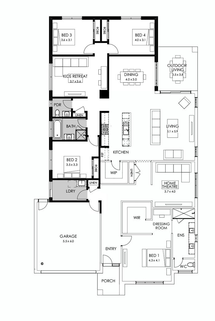 32  Floor Floorplan (Additional ensuite)