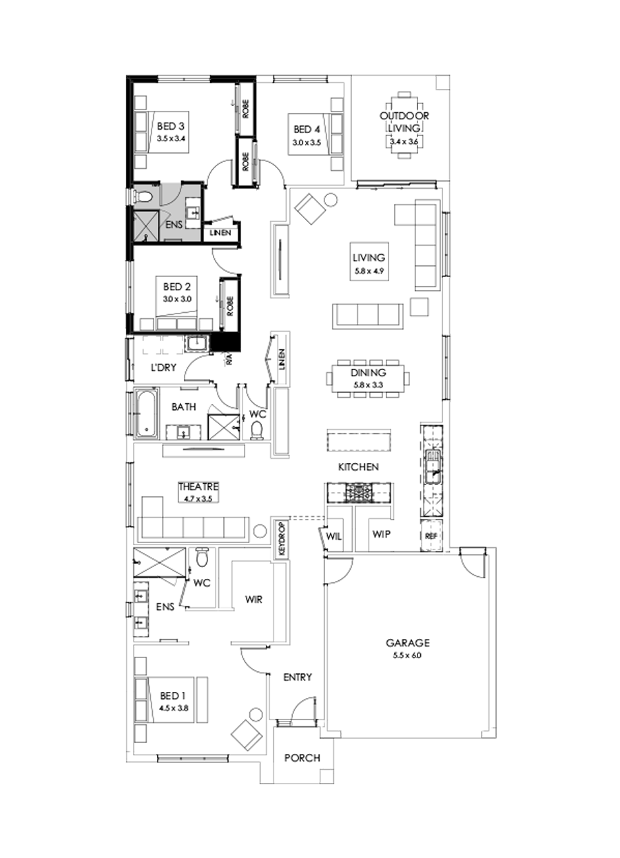 29  Floor Floorplan (Guest bedroom)