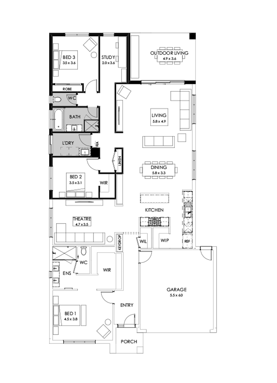 29  Floor Floorplan (3 bedrooms)