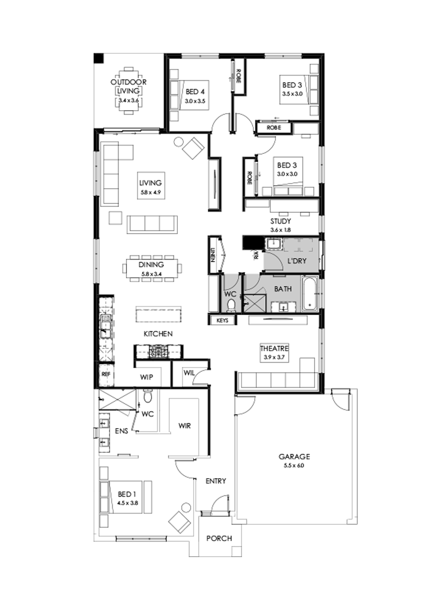 29  Floor Floorplan (Rear flip )