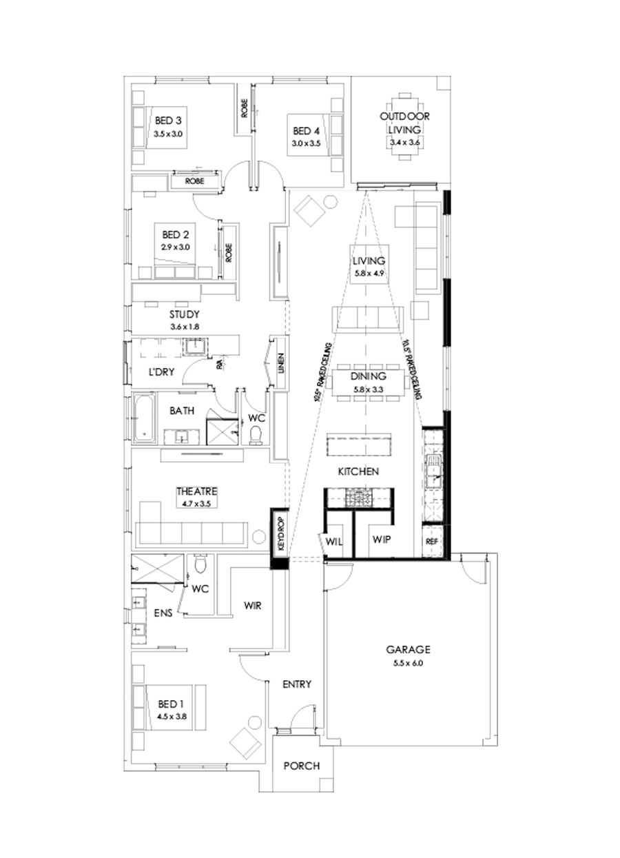 29  Floor Floorplan (Raked ceiling 10.5 deg )