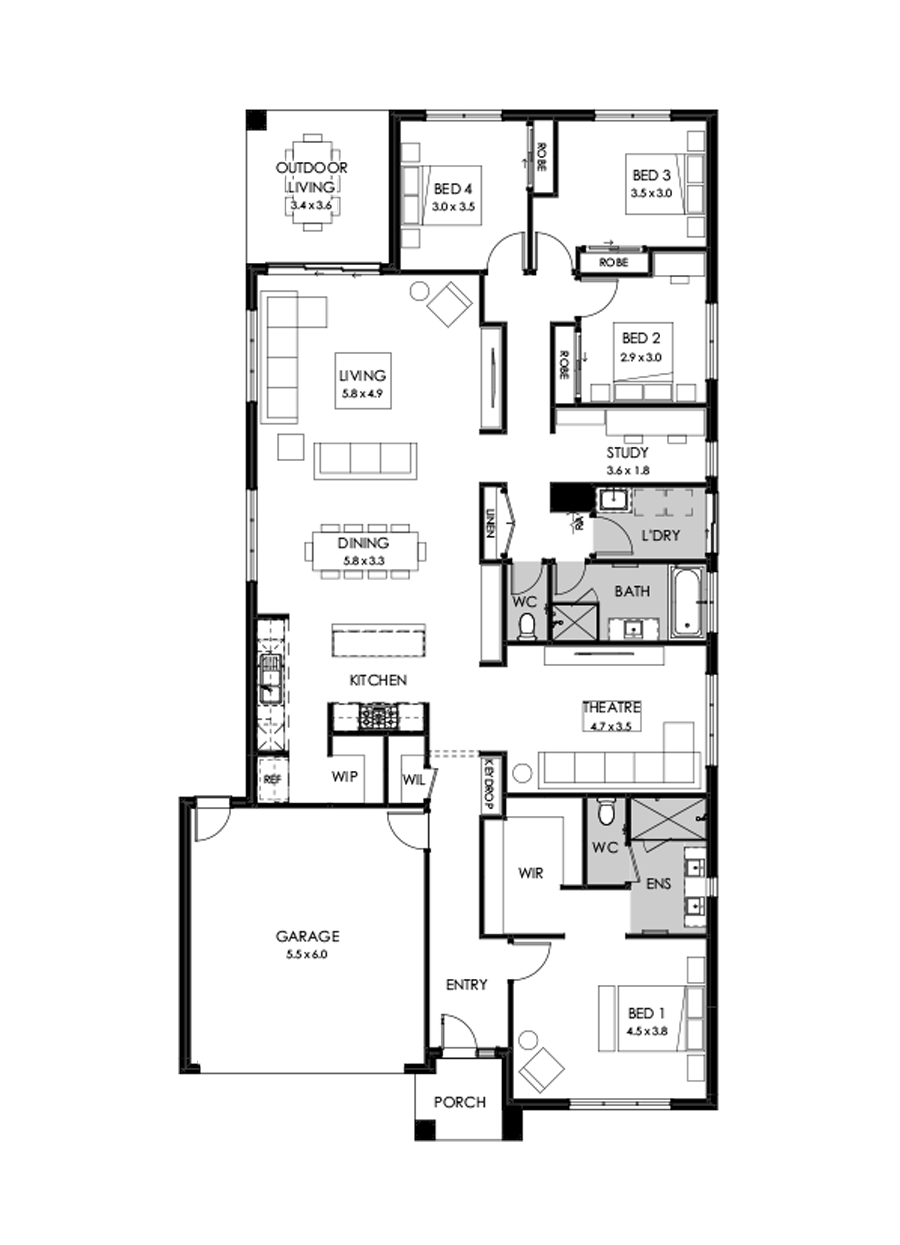 29  Floor Floorplan (Standard  - Flipped)