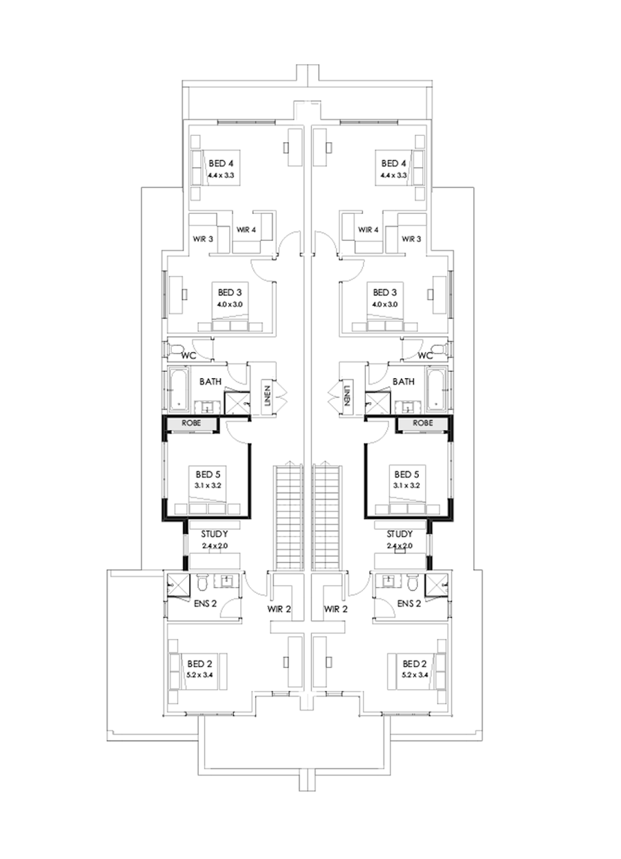 Multiple Occupancy Layout Dual Occupancy Floor Plans | Designs, Floor Plans & Prices - Collins