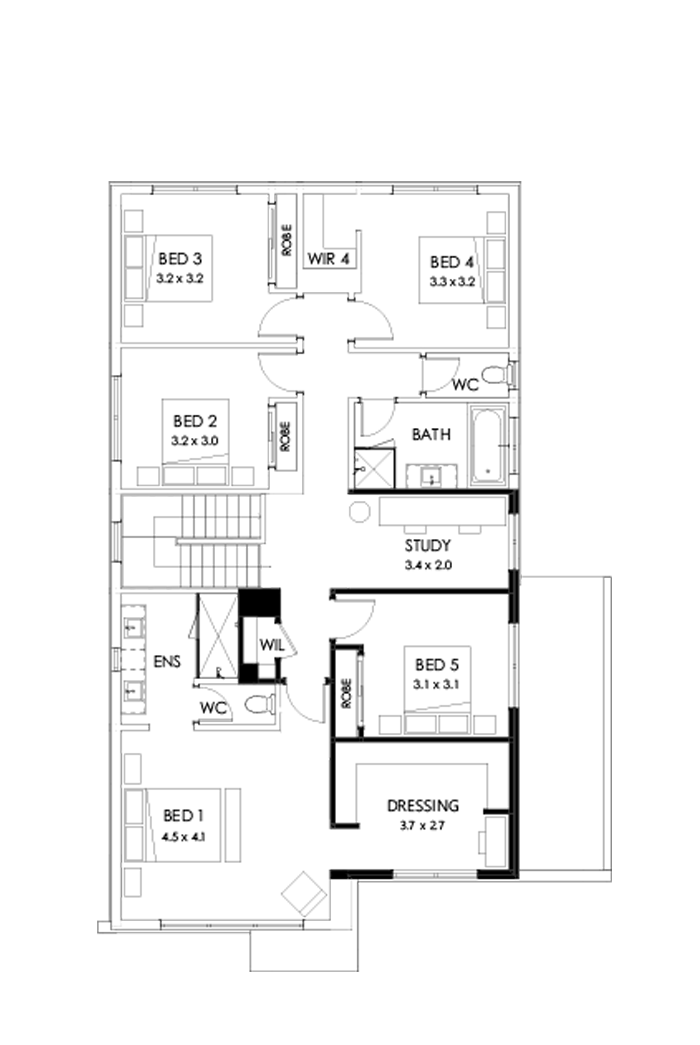 31 First Floor Floorplan (5th bedroom )