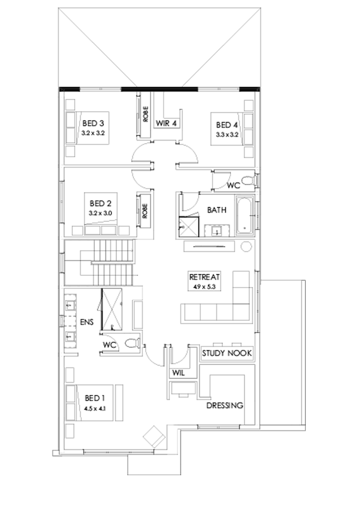 31 First Floor Floorplan (Larger living)