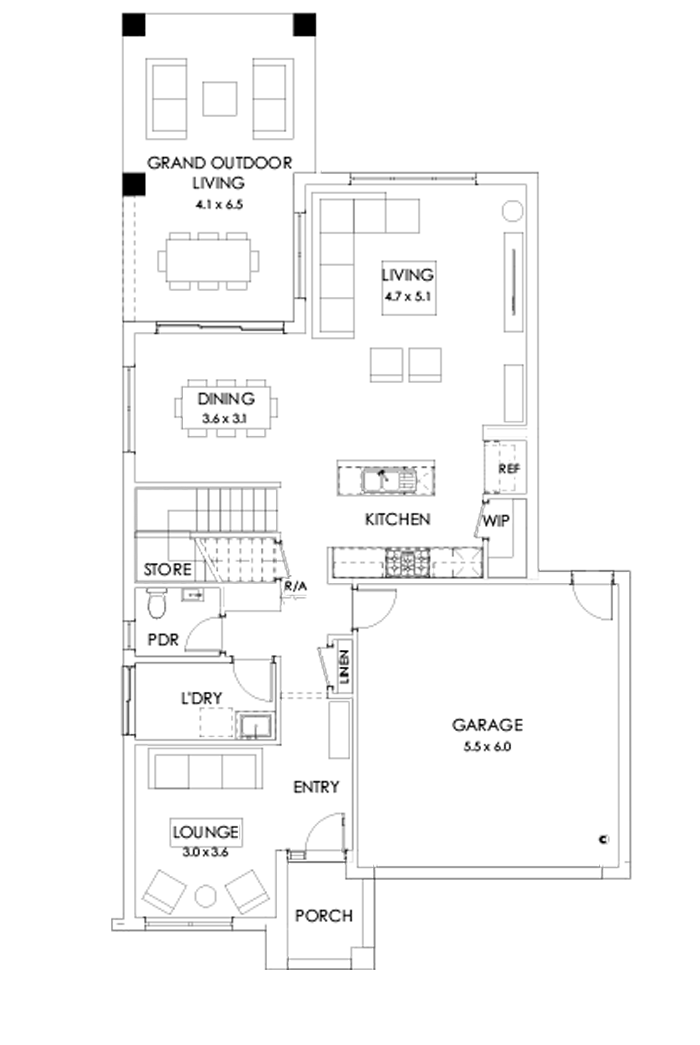 31 Ground Floor Floorplan (Grand outdoor living )