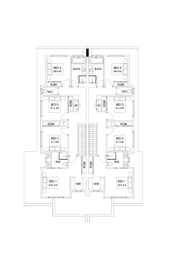 Multiple Occupancy Layout Dual Occupancy Floor Plans | Designs, Floor Plans & Prices - Spencer