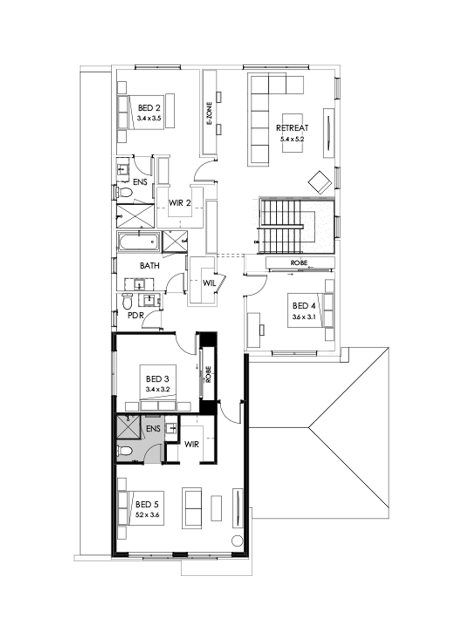 40 First Floor Floorplan (Guest bedroom)