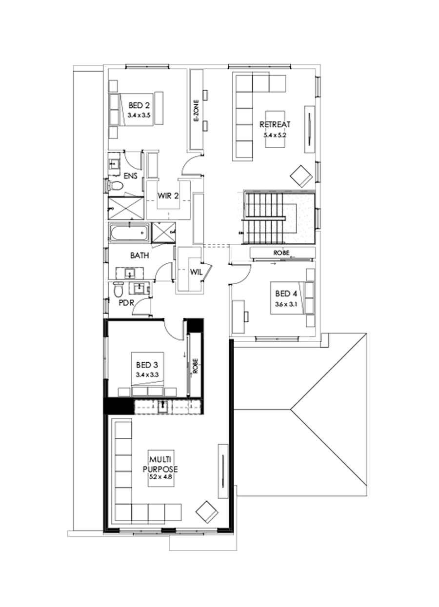 40 First Floor Floorplan (Bar)