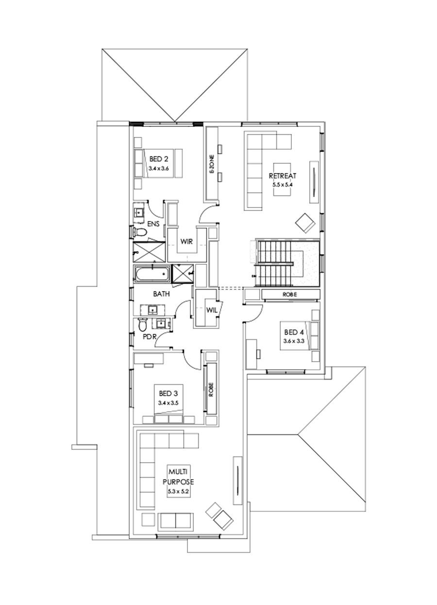 43 First Floor Floorplan (Grand outdoor living)