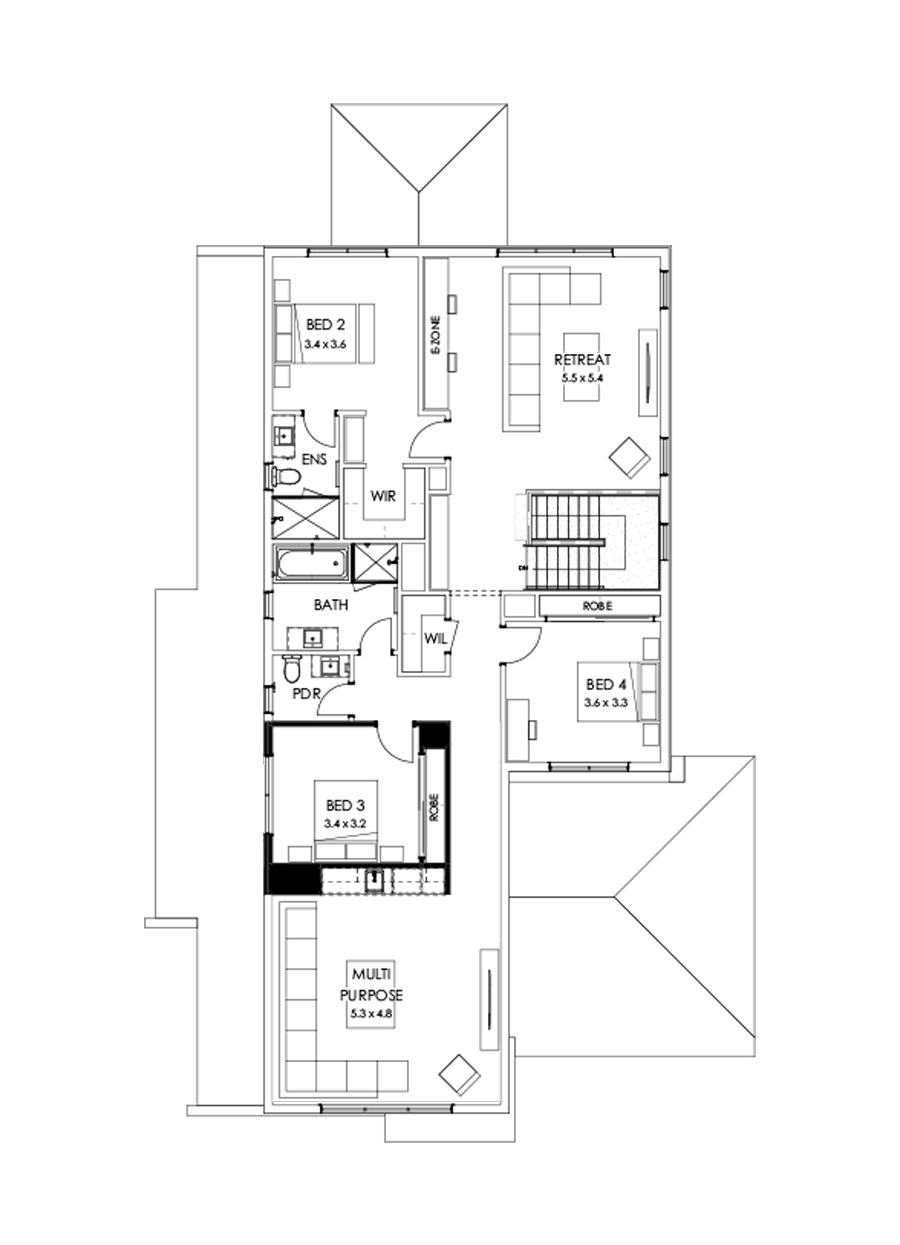 43 First Floor Floorplan (Bar)