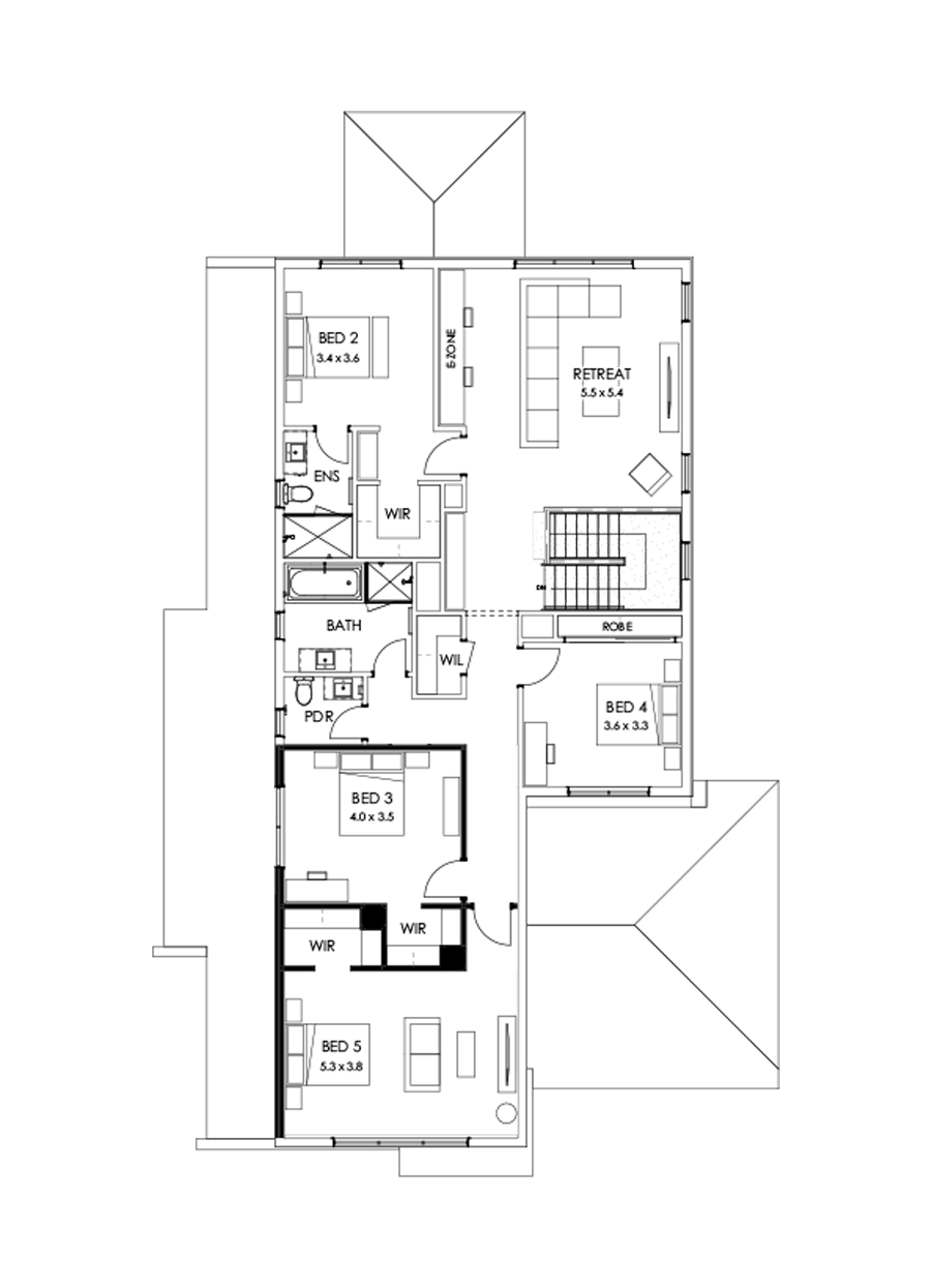 43 First Floor Floorplan (5th bedroom)