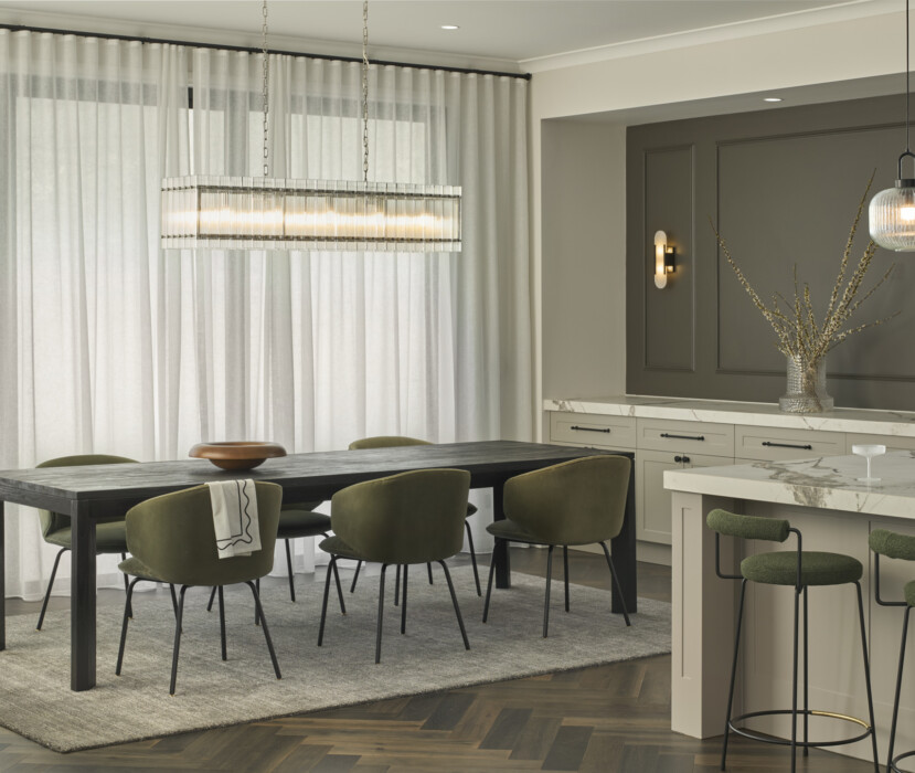 Boutique Homes Grange 60 at Forest Hill   Dining table with modern sophisticated twist.