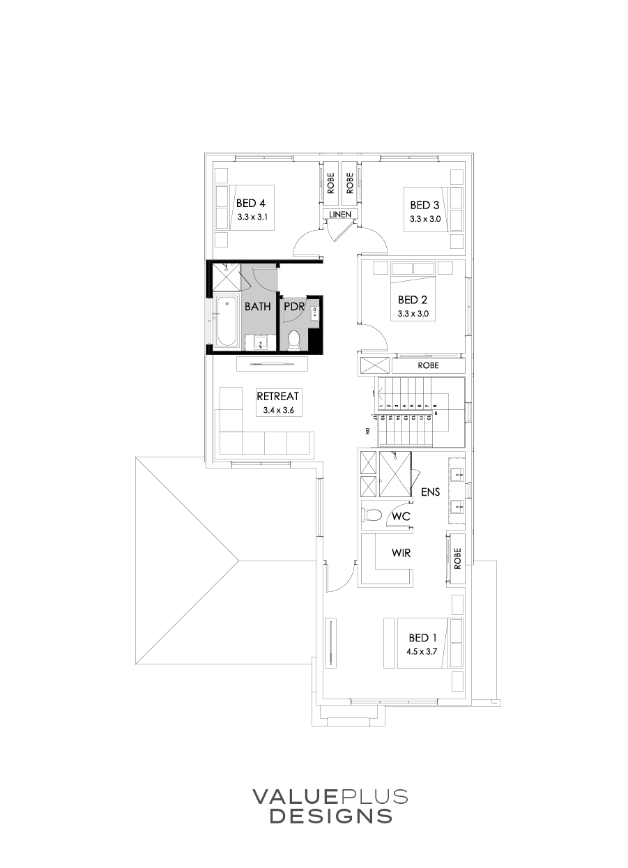 30 First Floor Floorplan (Powder room)