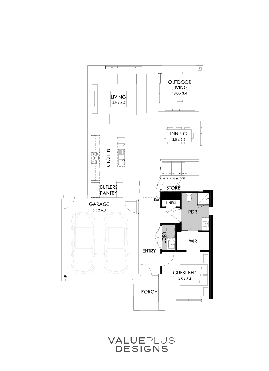 30 Ground Floor Floorplan (Guest bedroom)