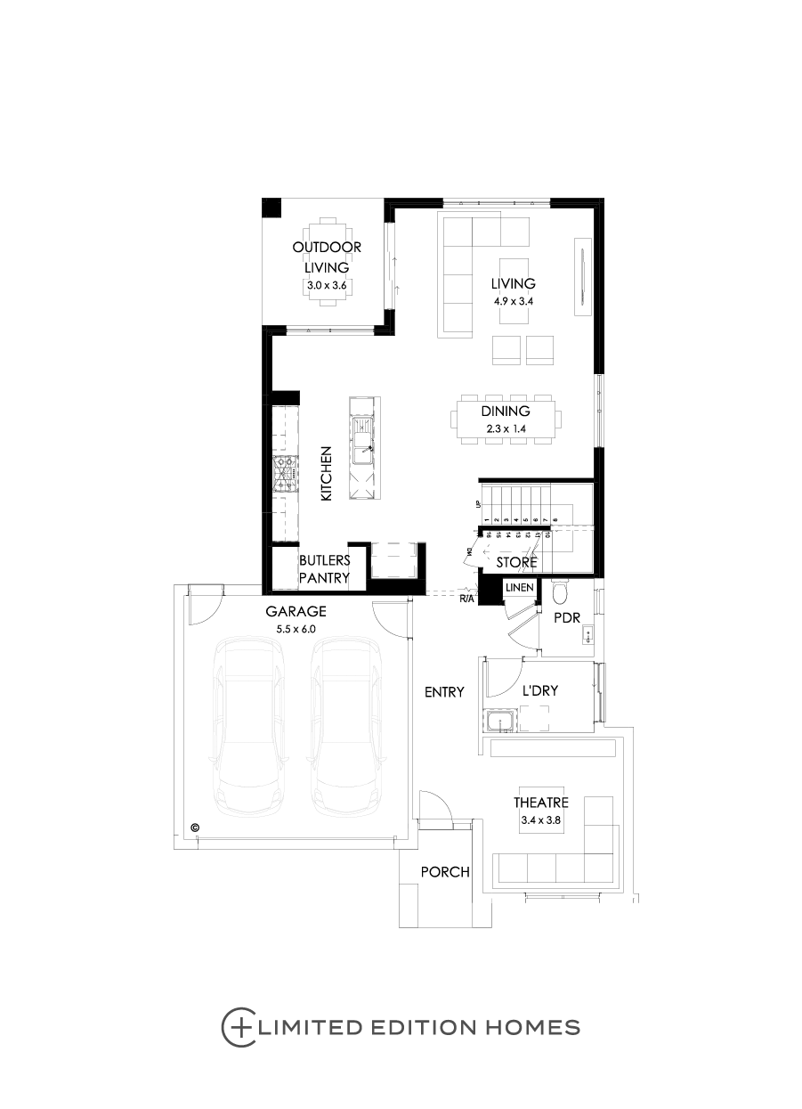 30 Ground Floor Floorplan (Rear flip)