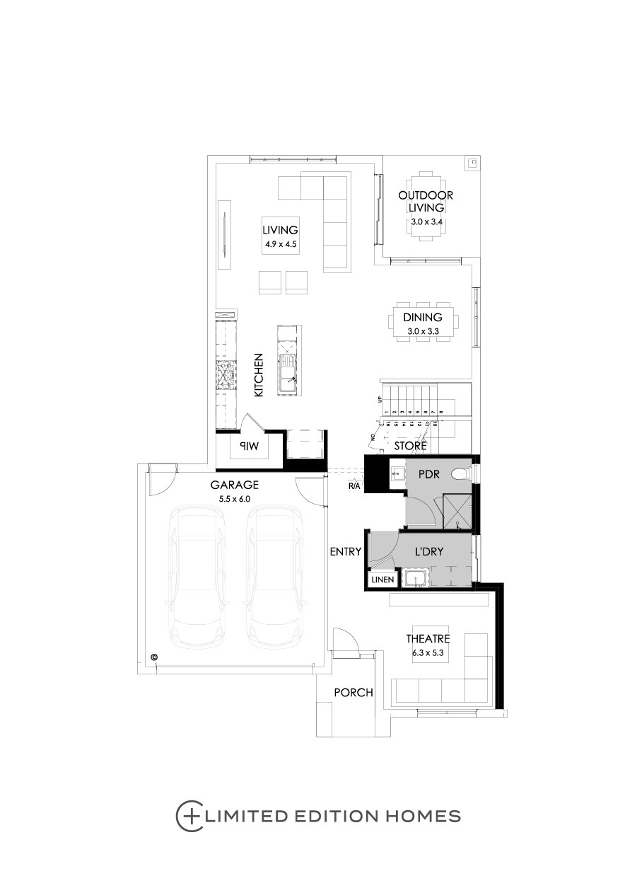 30 Ground Floor Floorplan (Shower to powder)