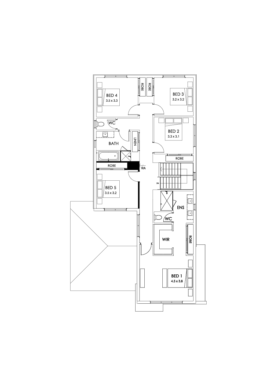 33 First Floor Floorplan (5th bedroom)