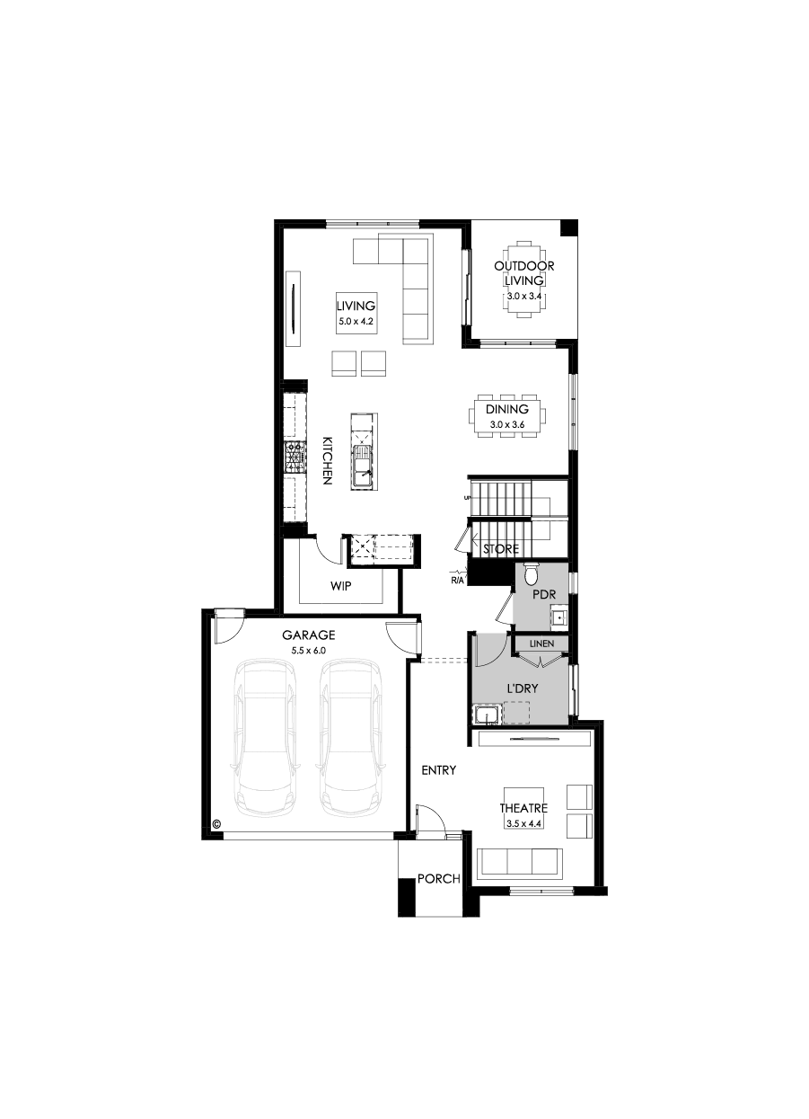 33 Ground Floor Floorplan (Standard)