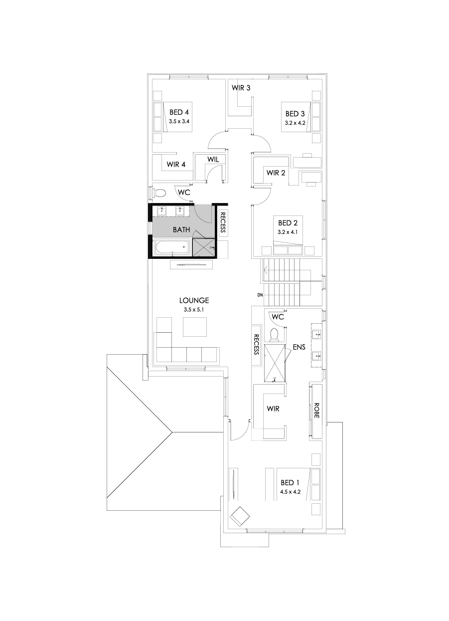 38 First Floor Floorplan (Bathroom Upgrade)