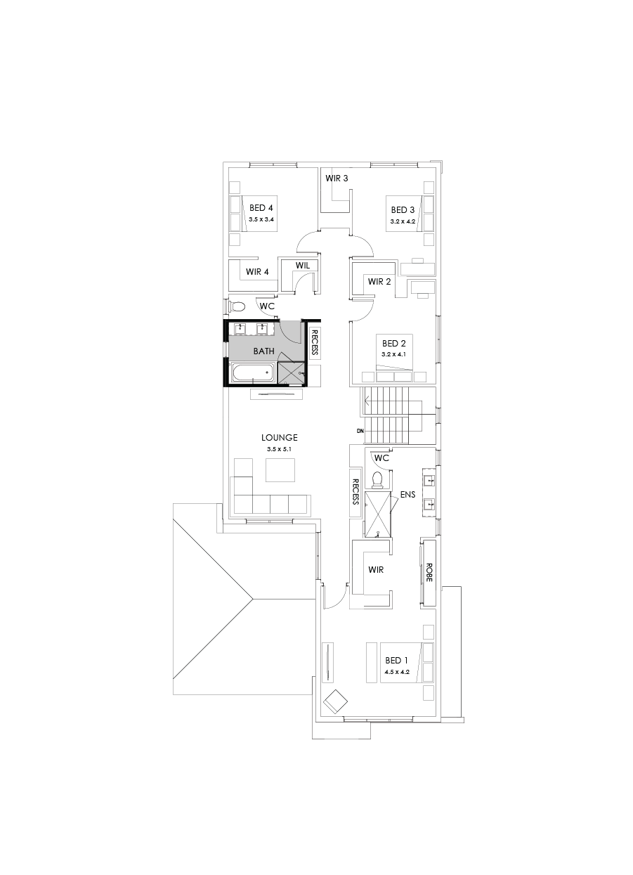 38 First Floor Floorplan (Bathroom Upgrade)