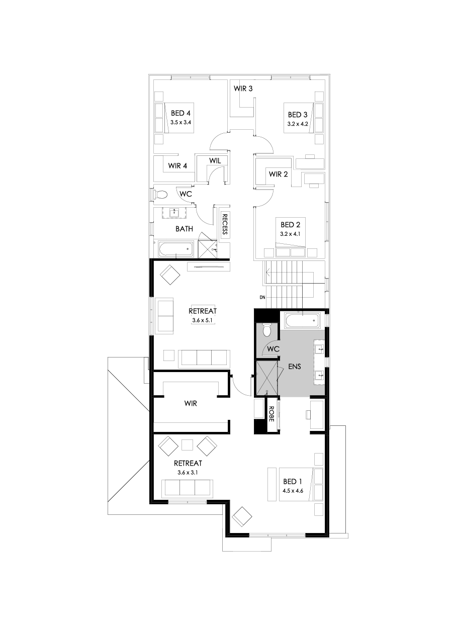 38 First Floor Floorplan (Build over garage)