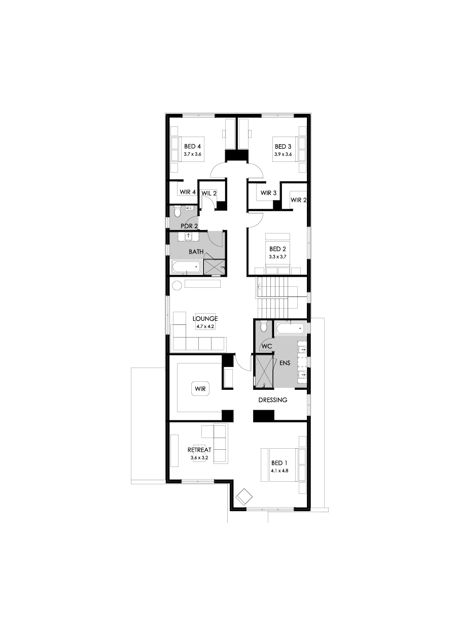 40 First Floor Floorplan (Standard)