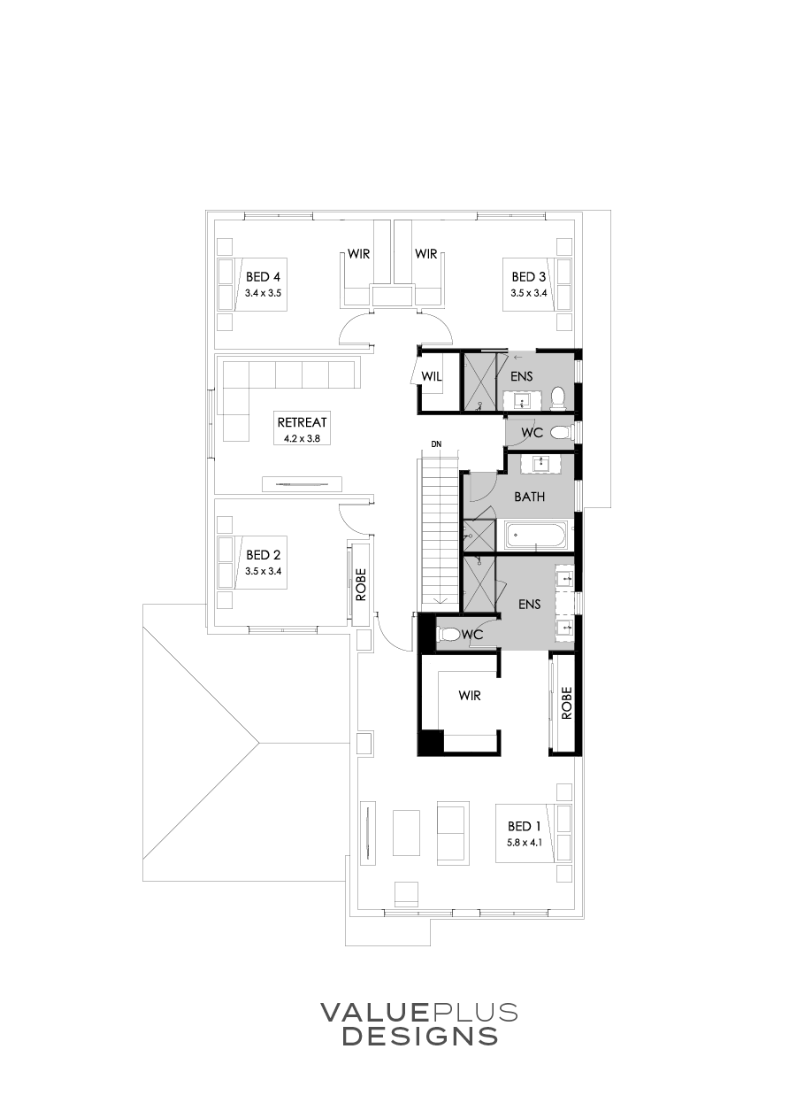 39 First Floor Floorplan (Additional Ensuite)
