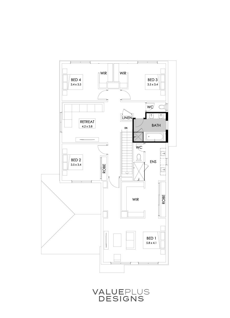 39 First Floor Floorplan (Bathroom Upgrade)