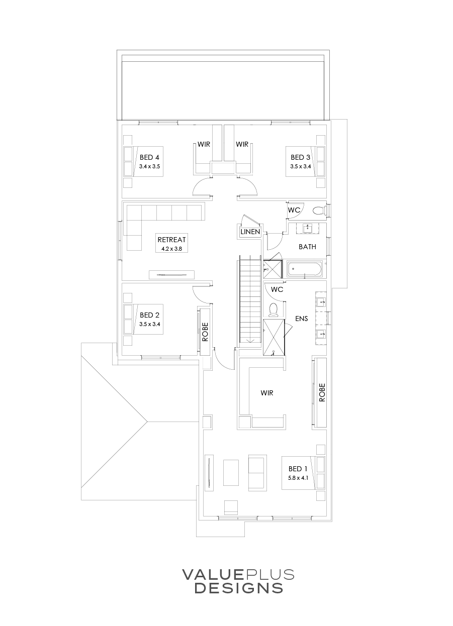 39 First Floor Floorplan (Larger Kitchen and Dining)