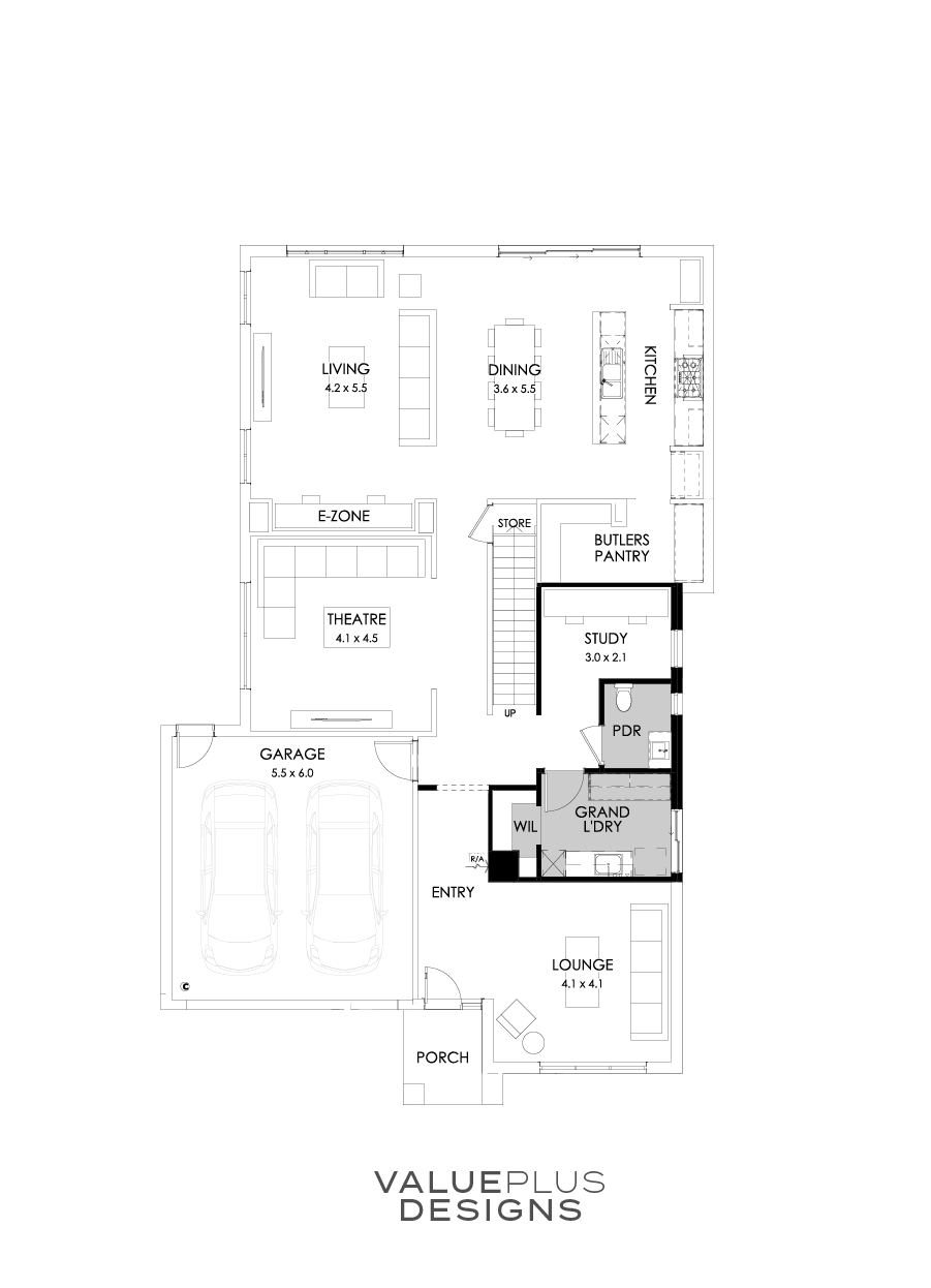 39 Ground Floor Floorplan (Grand Laundry)