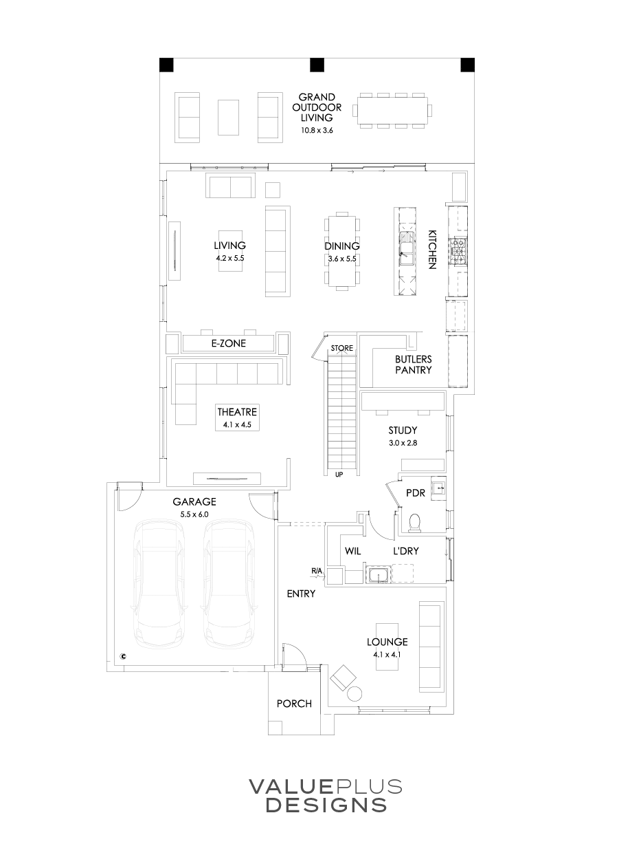 39 Ground Floor Floorplan (Grand Outdoor Living)
